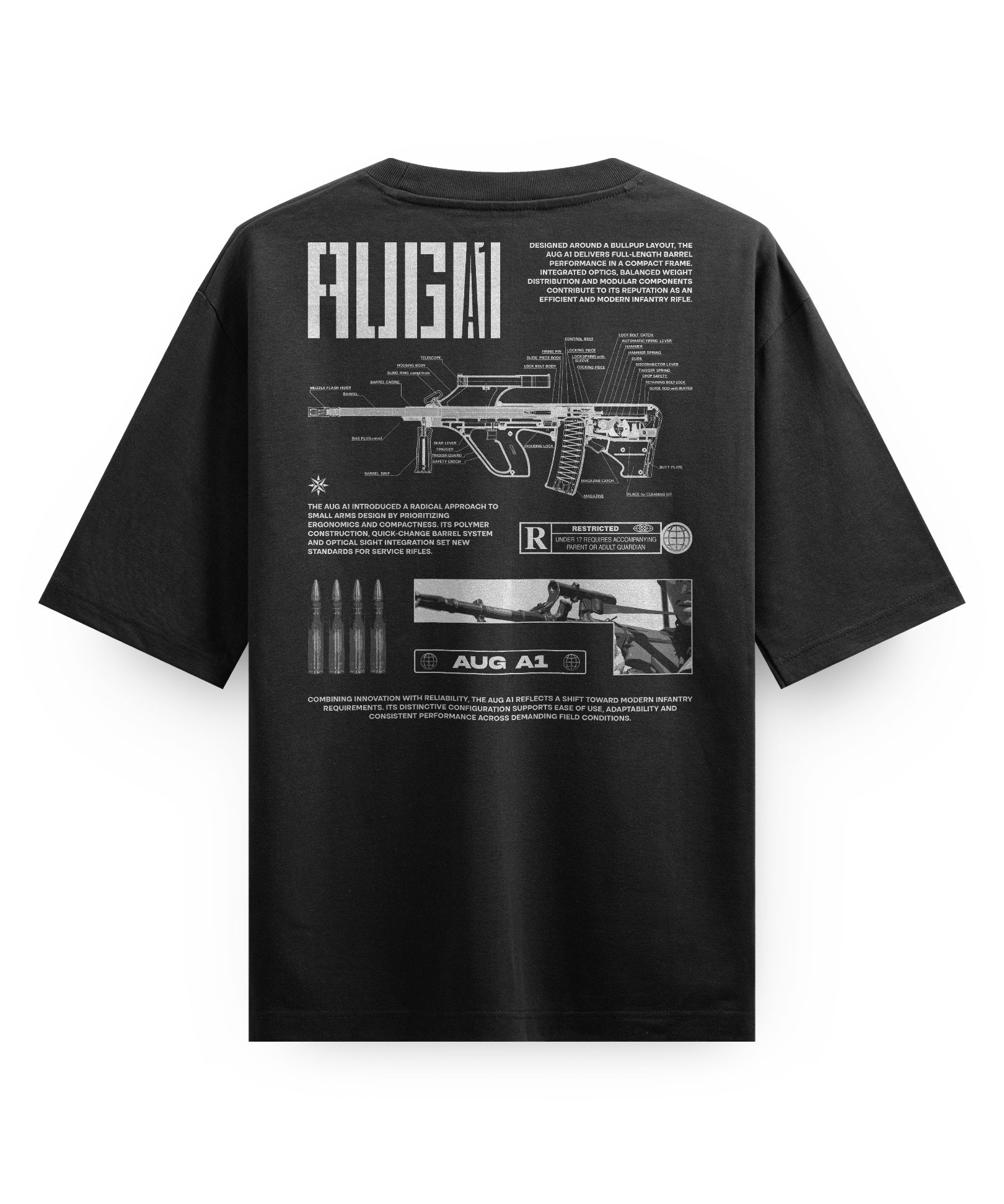AUG A1 (F88) - Oversized heavyweight Tee