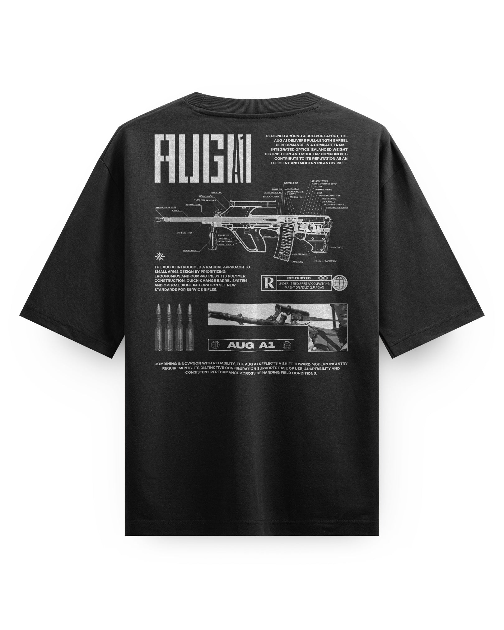 AUG A1 (F88) - Oversized heavyweight Tee