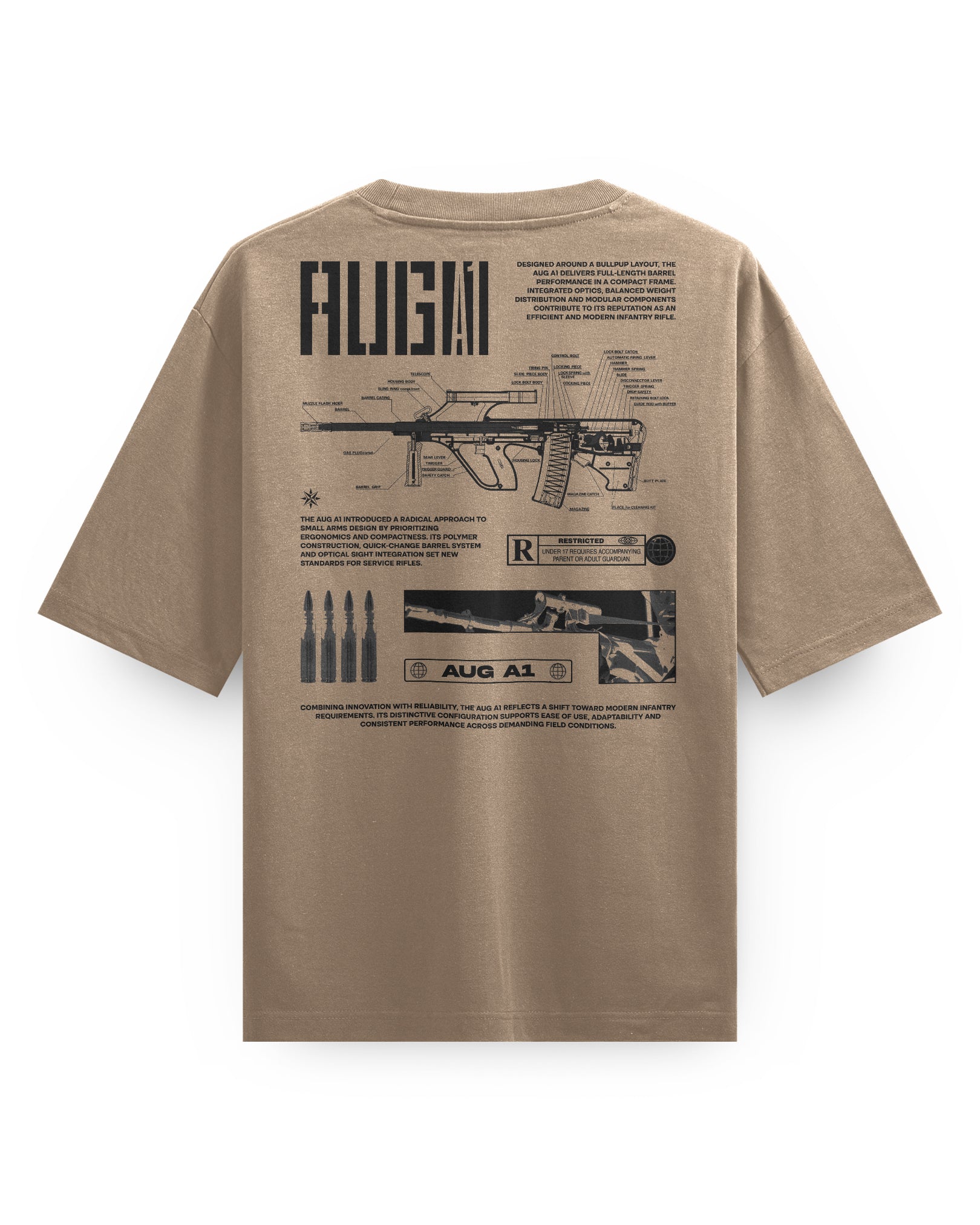 AUG A1 (F88) - Oversized heavyweight Tee