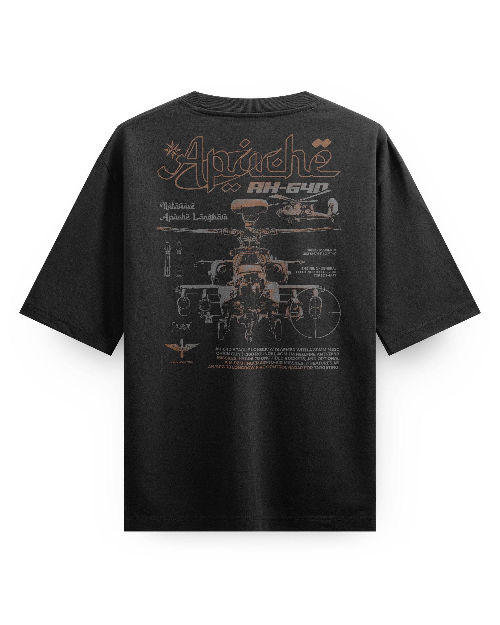 AH-64 - Oversized heavyweight Tee