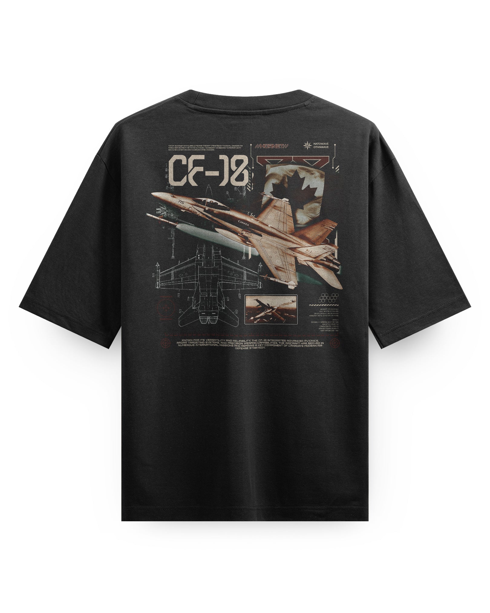 CF-18 CAF - Oversized Heavy Tee