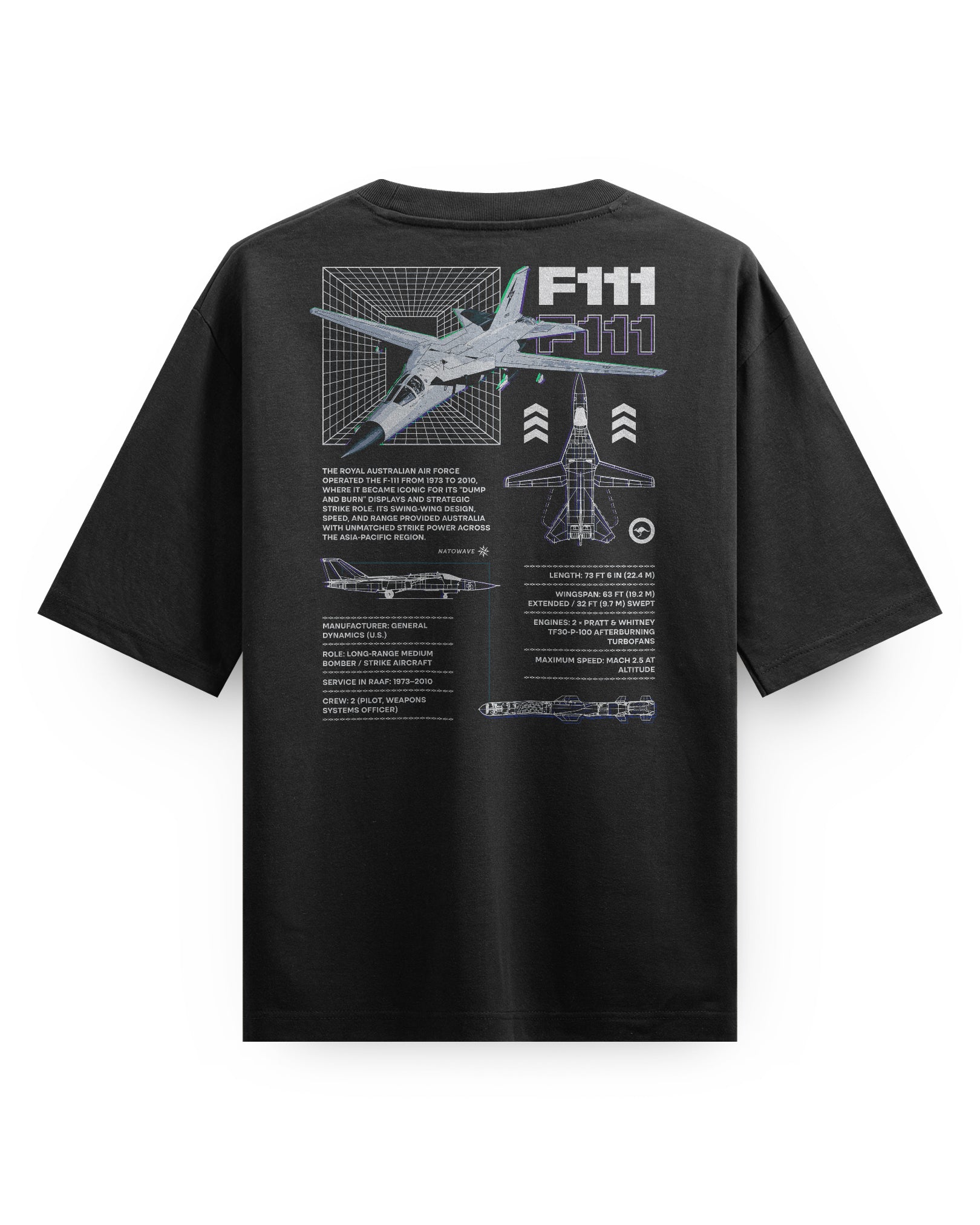 F-111 (RAAF) - Oversized heavyweight Tee