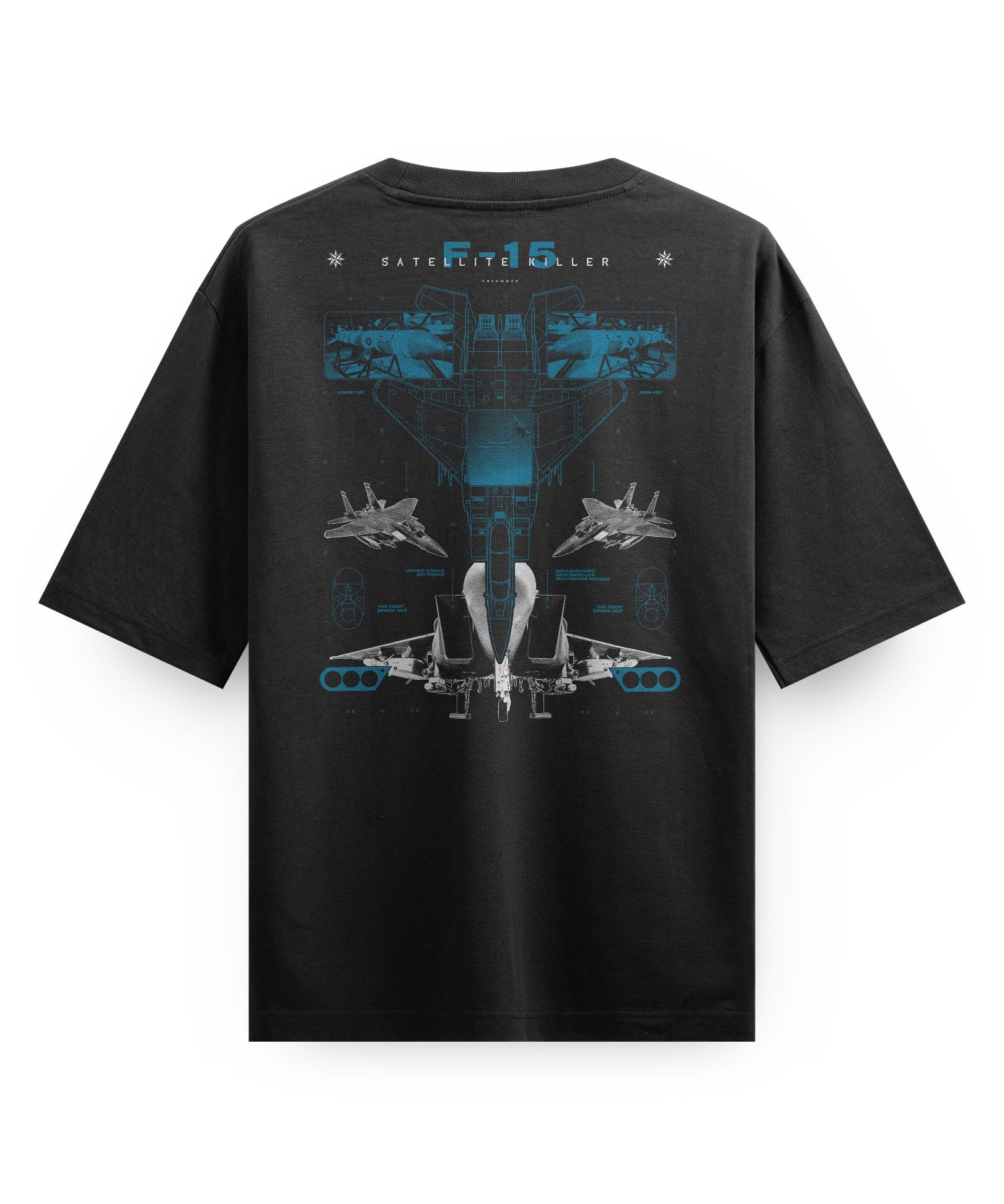 F15 (SATELLITE KILLER) - Oversized heavyweight Tee