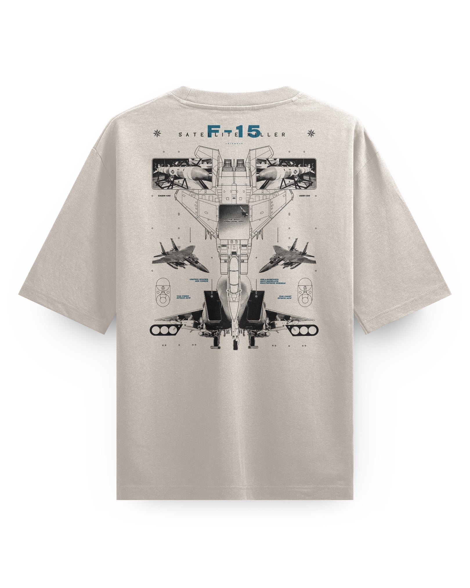 F-15 (SATELLITE KILLER) - Oversized heavyweight Tee