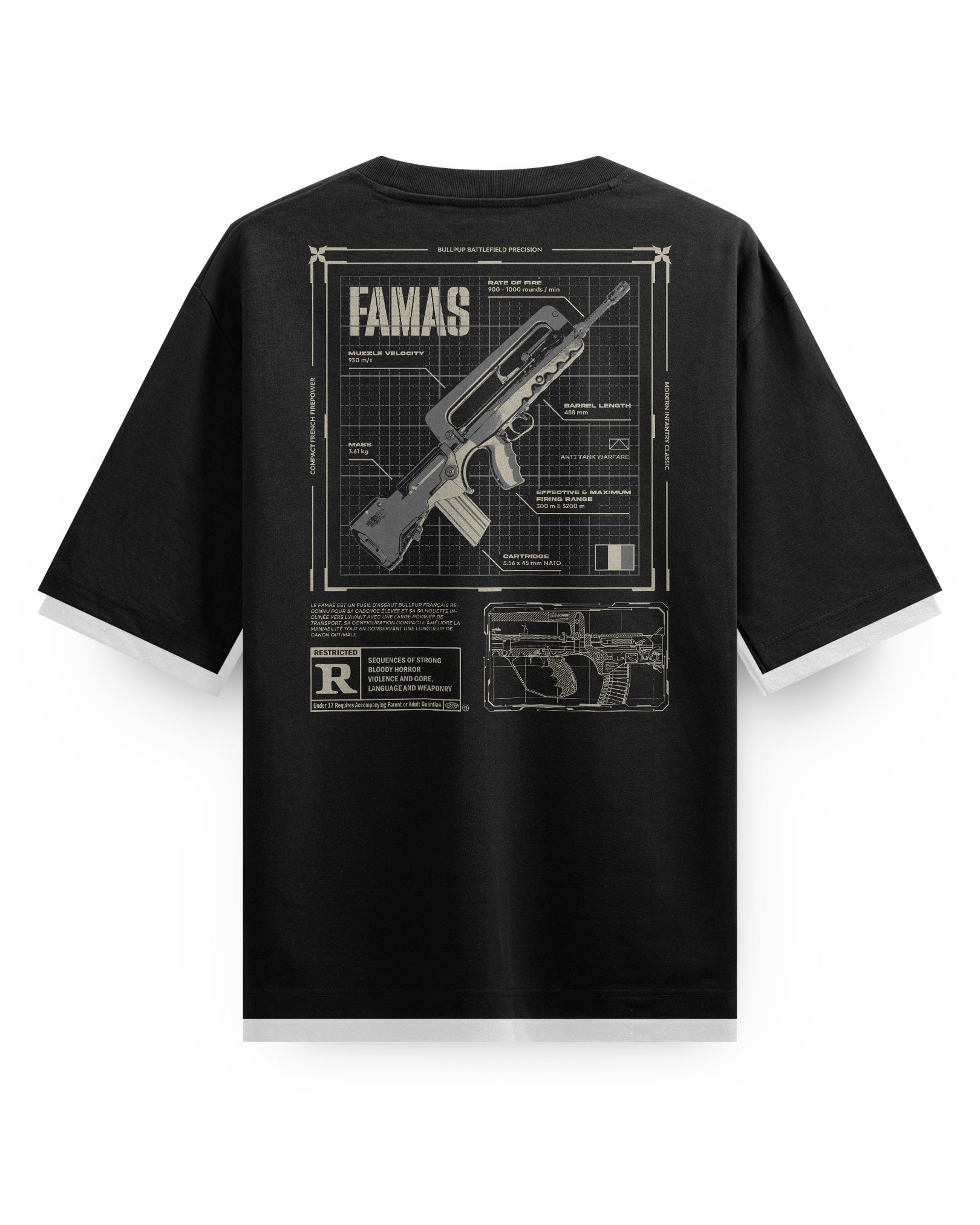 FAMAS - Oversized Heavy Tee