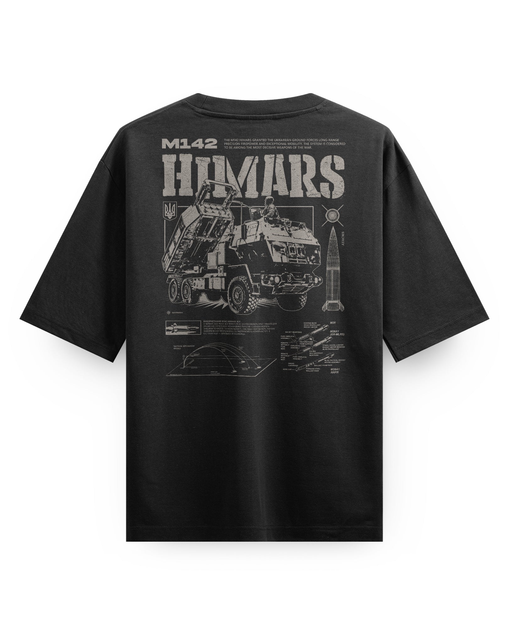 M142 HIMARS - Oversized heavyweight Tee