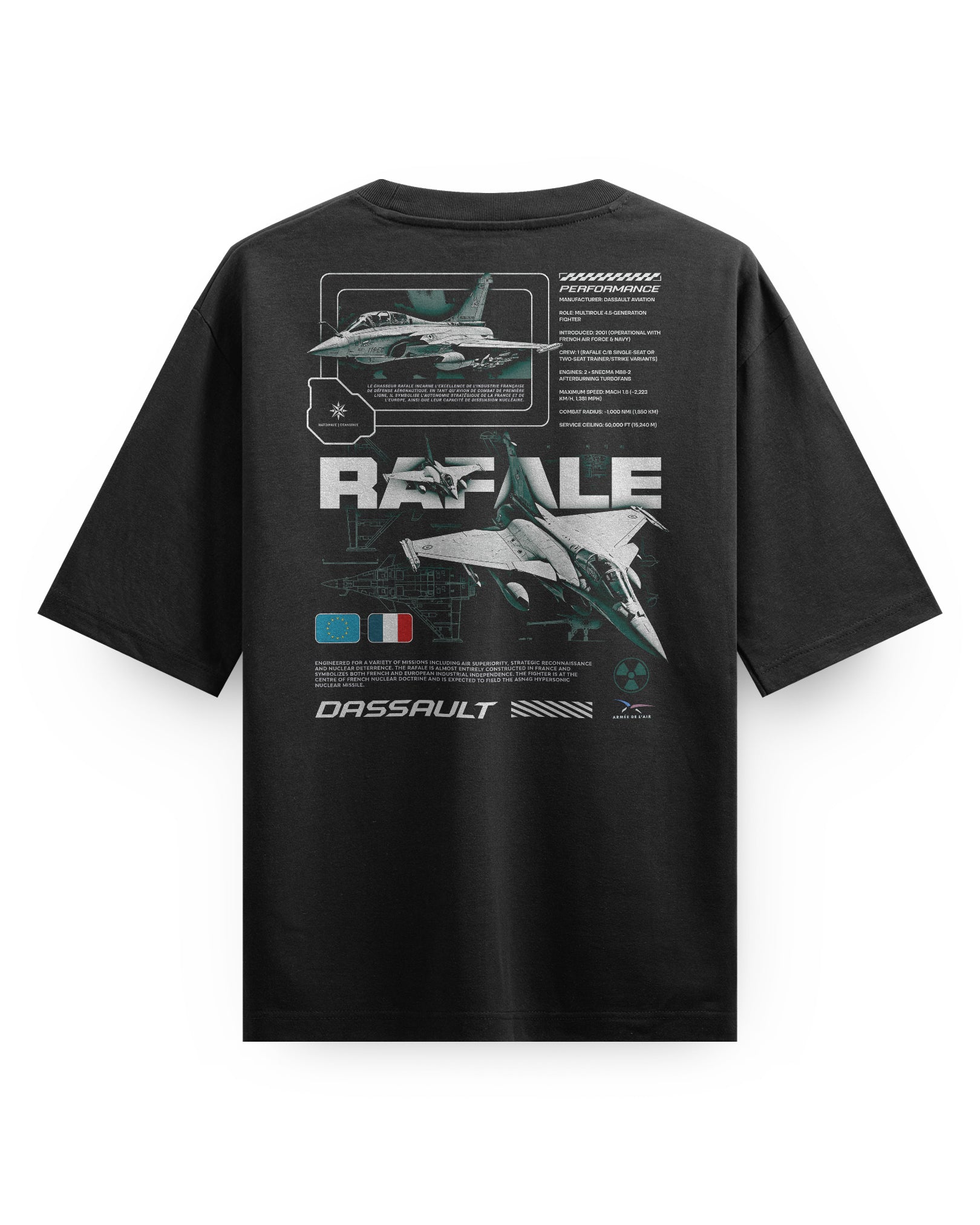 Rafale (Nuclear Doctrine) - Oversized heavyweight Tee