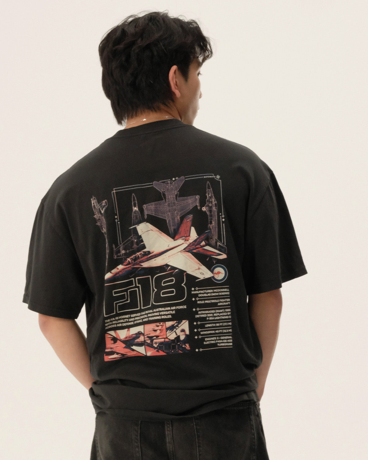 F-18 (RAAF) - Oversized heavyweight Tee