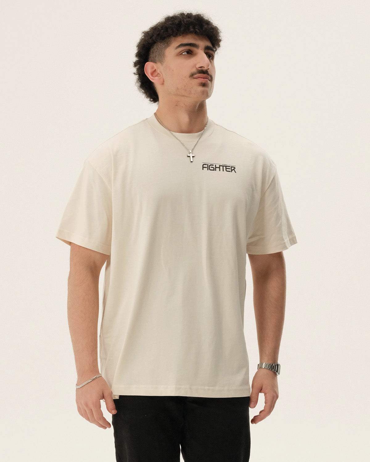 F2 FIGHTER - Oversized heavyweight Tee