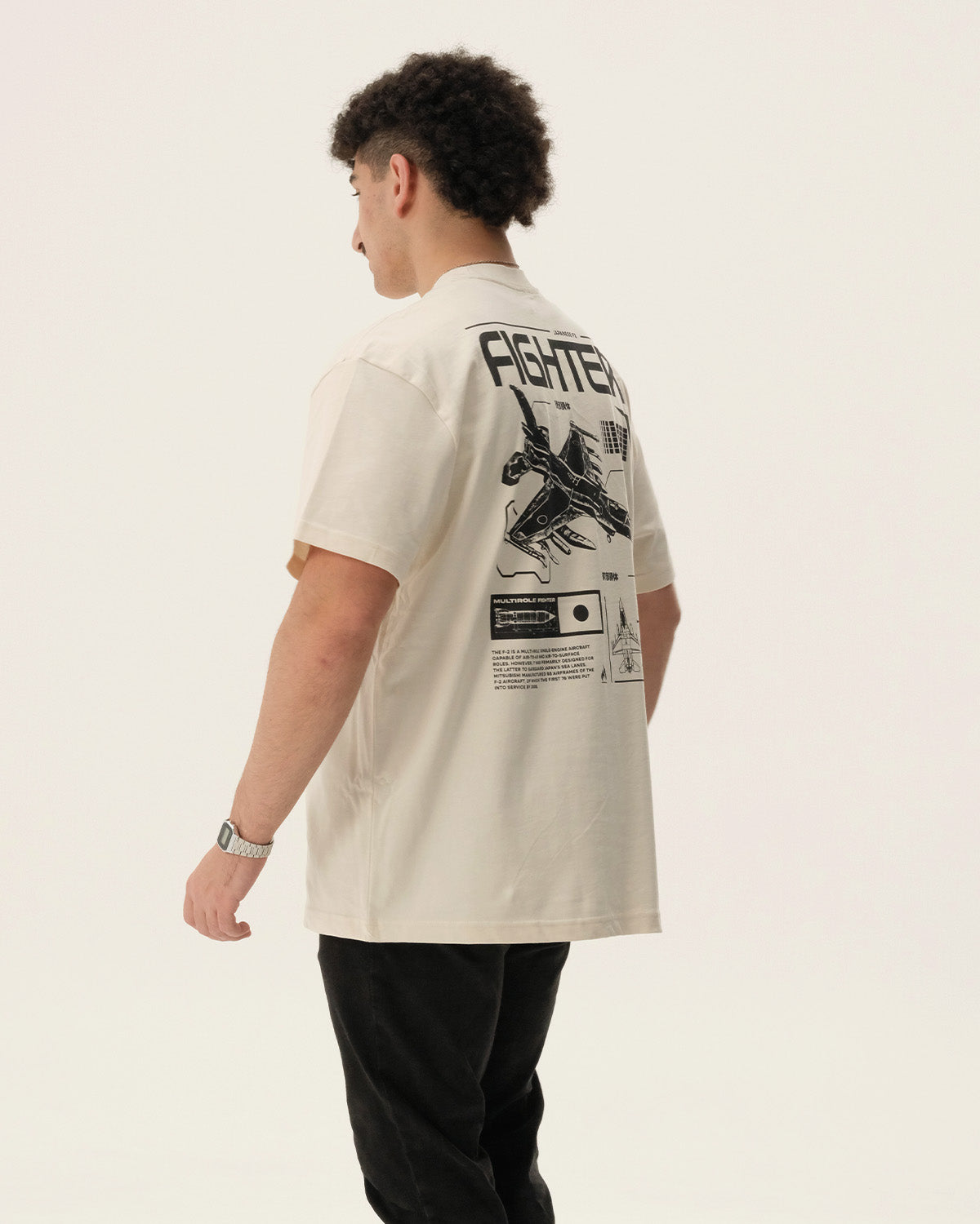 F2 FIGHTER - Oversized heavyweight Tee