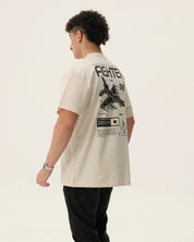 F2 FIGHTER - Oversized heavyweight Tee