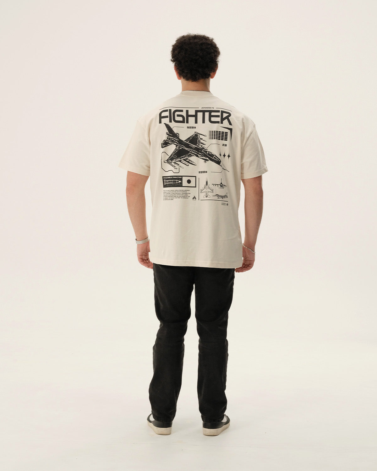 F2 FIGHTER - Oversized heavyweight Tee