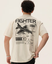 F2 FIGHTER - Oversized heavyweight Tee