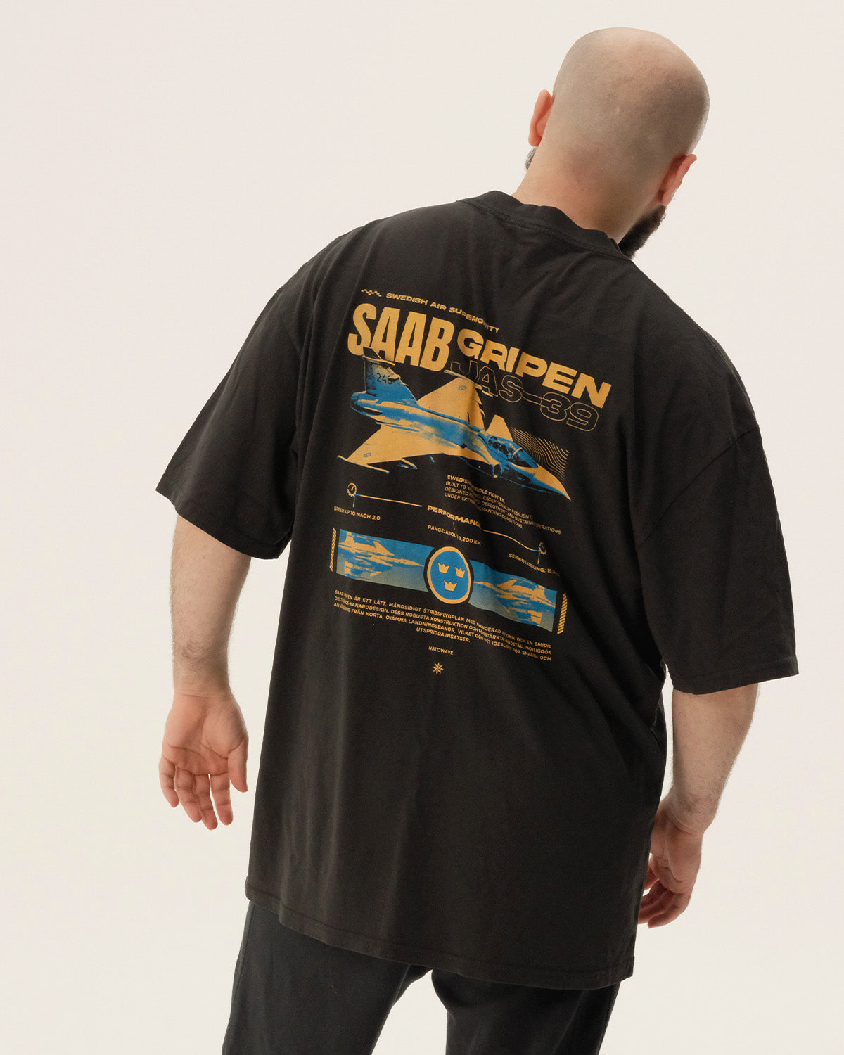 JAS39 Gripen - Oversized heavyweight Tee