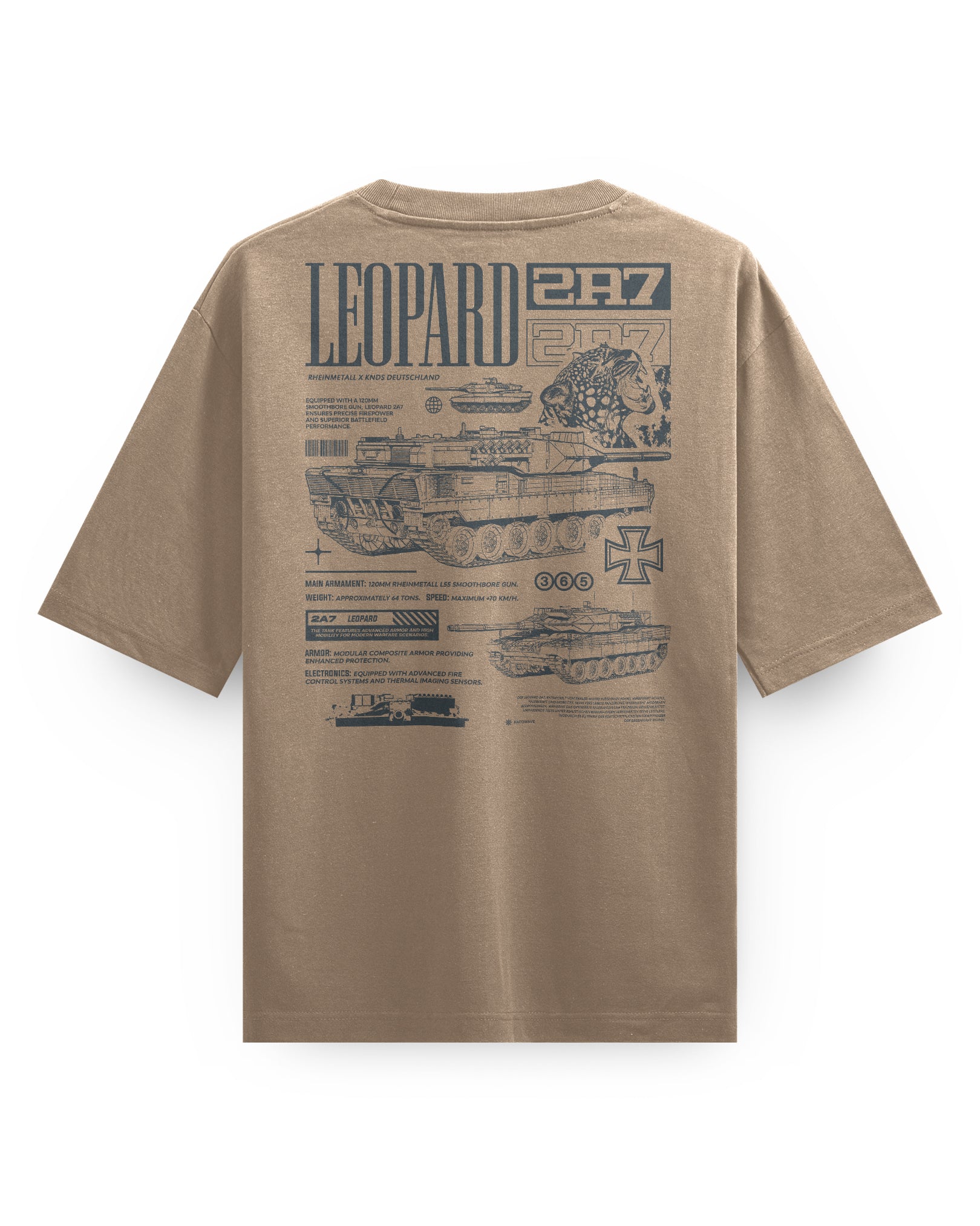 Leopard 2A7 - Oversized heavyweight Tee
