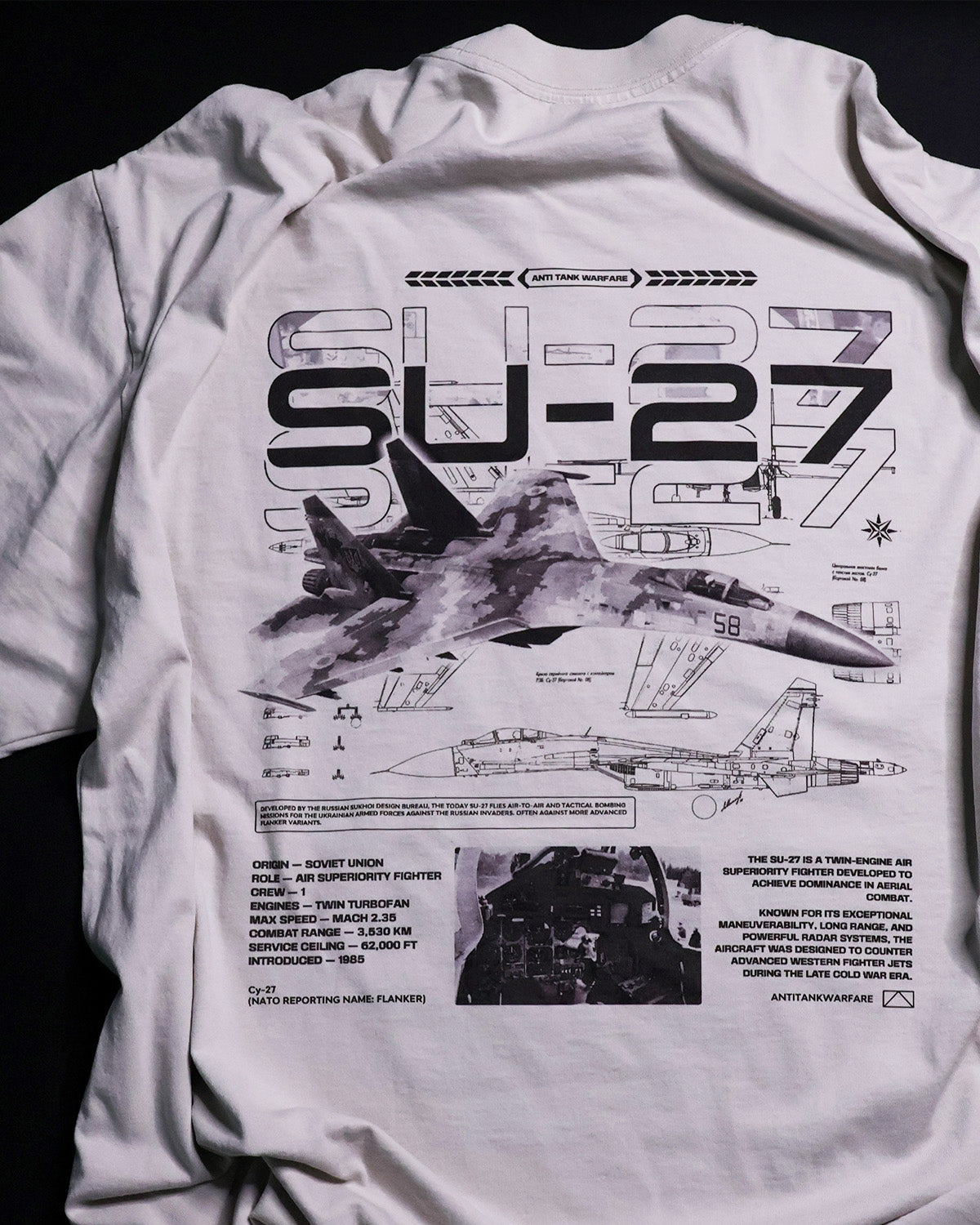 Su-27 (ZSU) - Oversized Heavy Tee