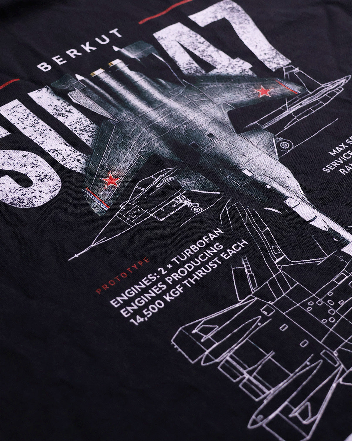 Su-47 - Oversized Heavy Tee