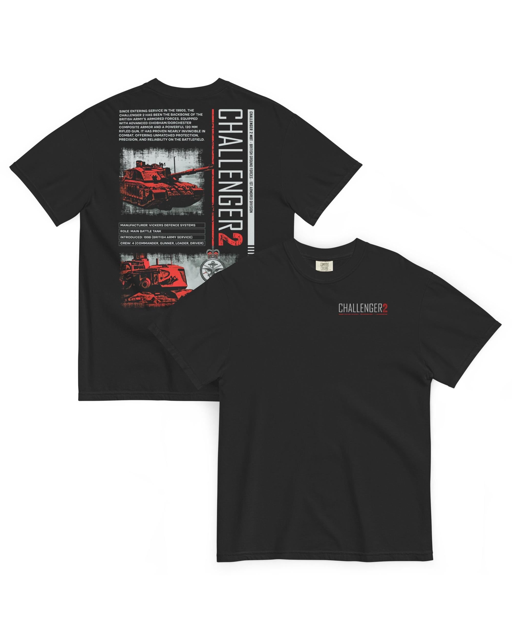 CHALLENGER 2 - T-Shirt (Back) – ANTI TANK WARFARE